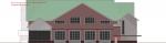 An architectural rendering of the proposed city fire station.